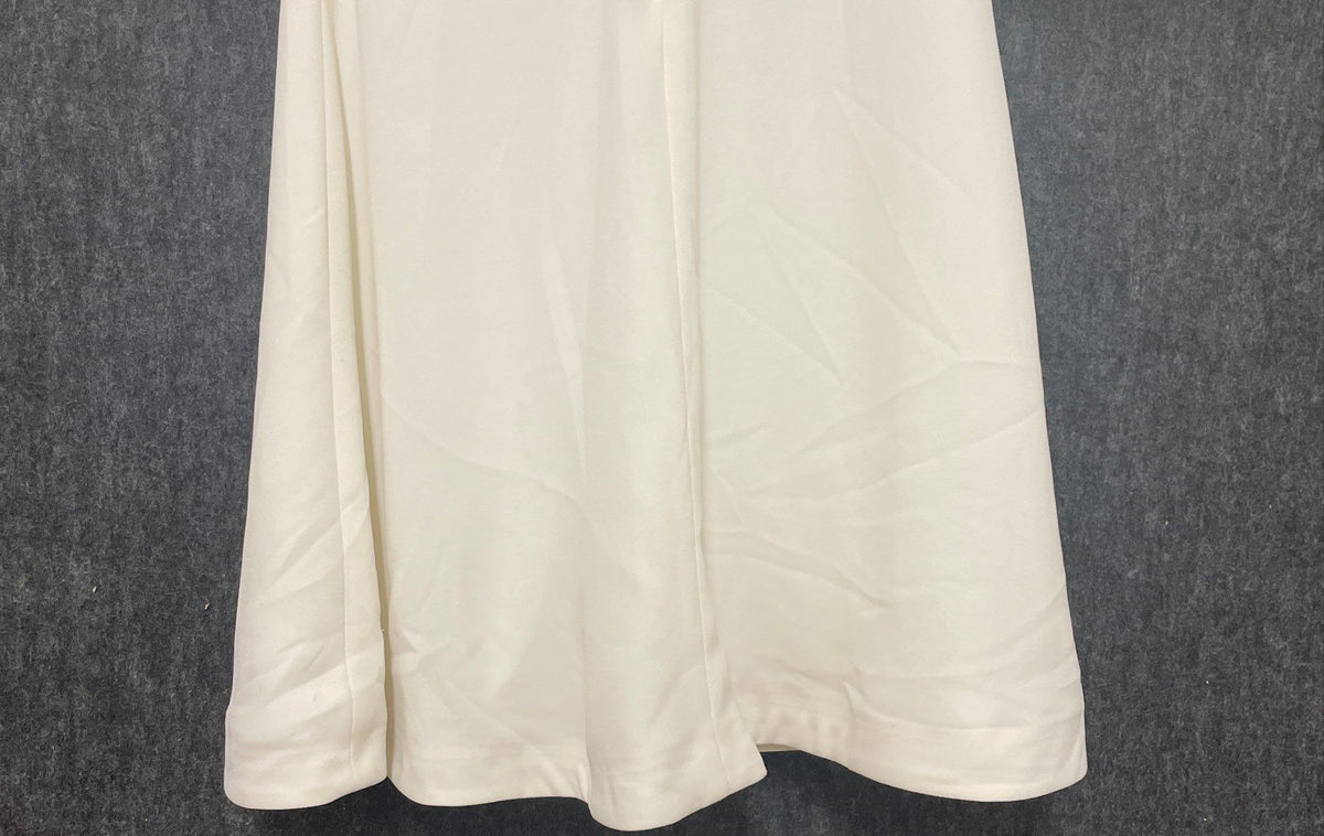 Camilyn Beth Women's Ivory Ruffle Neck Fit & Flare Mini Dress Sz 00 NWT