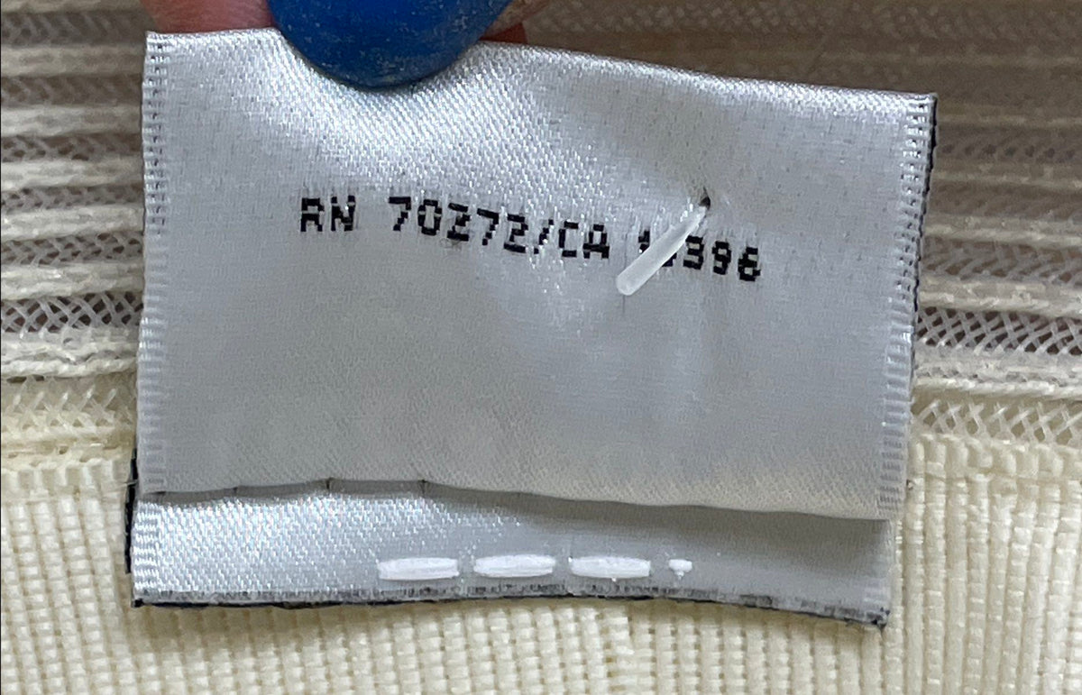 Liz Claiborne Women's Ivory Straw Church Dress Hat Vintage 90s Bow