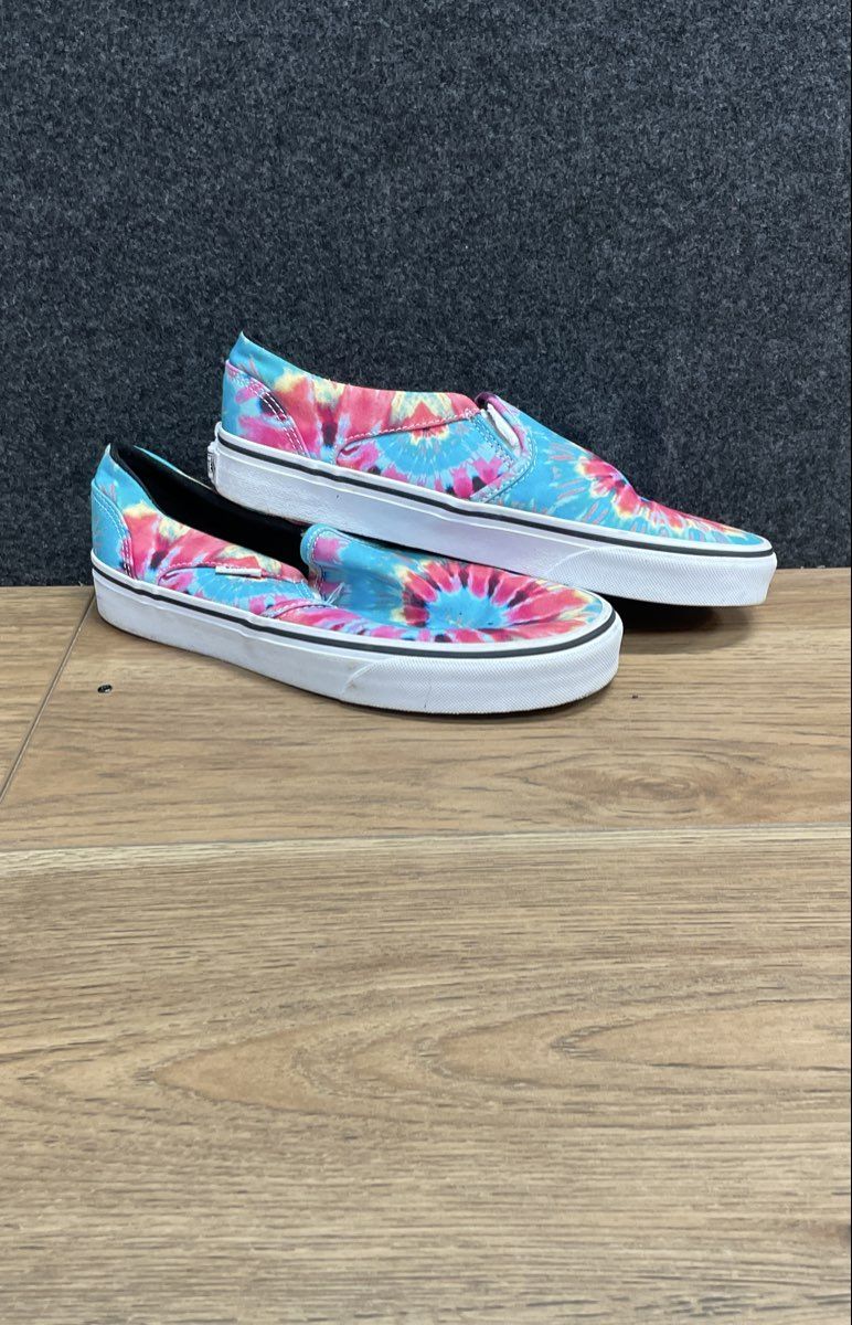 Vans Classic Slip-On Tie-Dye Multi-Color Sneakers Women's Size 8