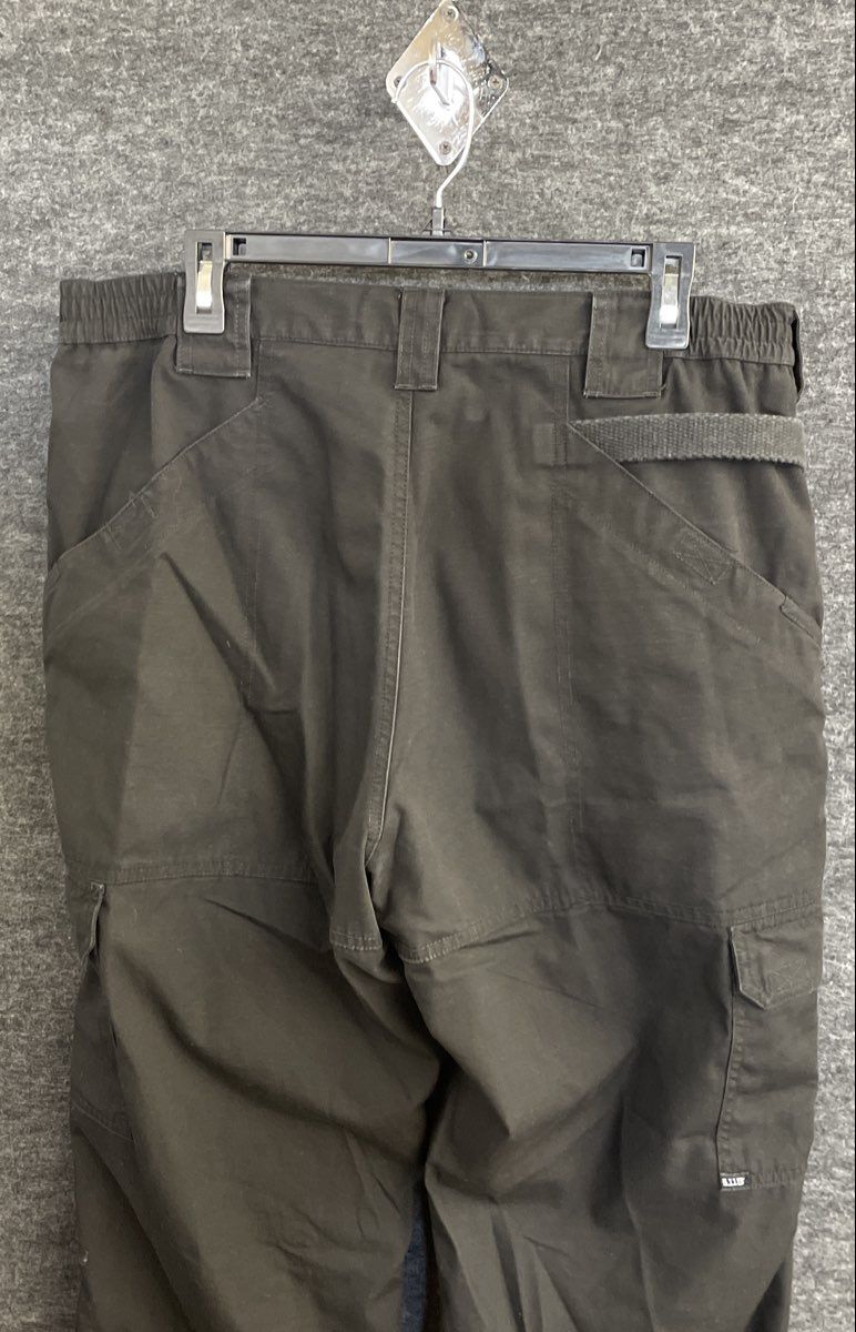 5.11 Tactical Men's Black Original Cotton Canvas Cargo Work Pants Size 36x32