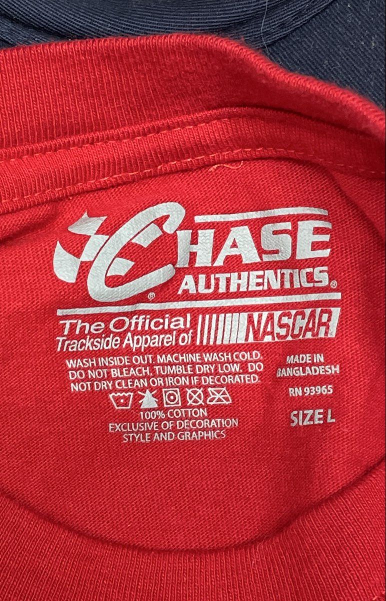 Jeff Gordon NASCAR Bundle Chase Authentics Red T-Shirt Sz L Winners Circle Hat