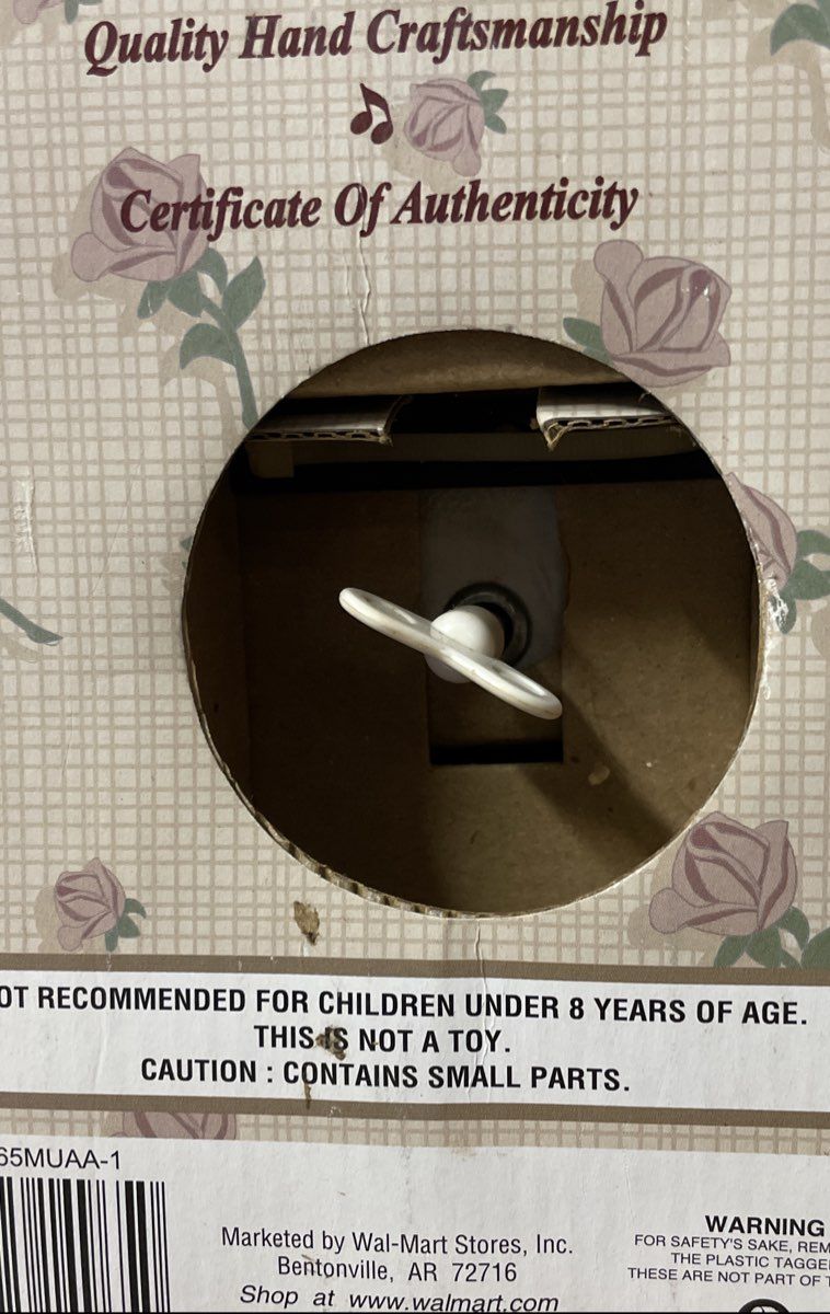 Vintage Collector's Choice Bisque Porcelain Musical Doll Animated Blue Winter