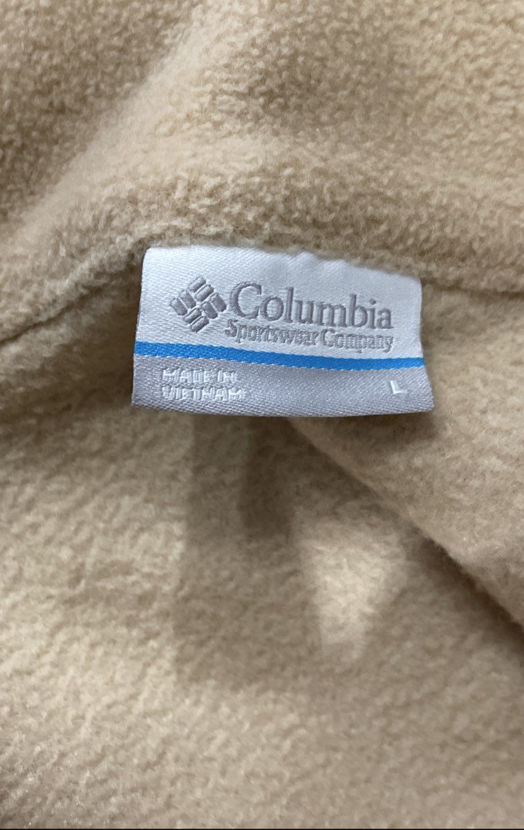 Columbia Benton Springs Full Zip Fleece Jacket Beige Tan Size L