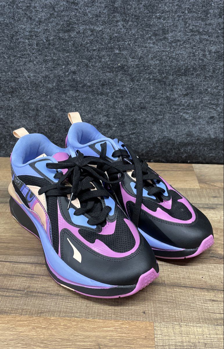 Puma RS Curve Glow Black Blue Purple Women's Sneakers Size 9.5
