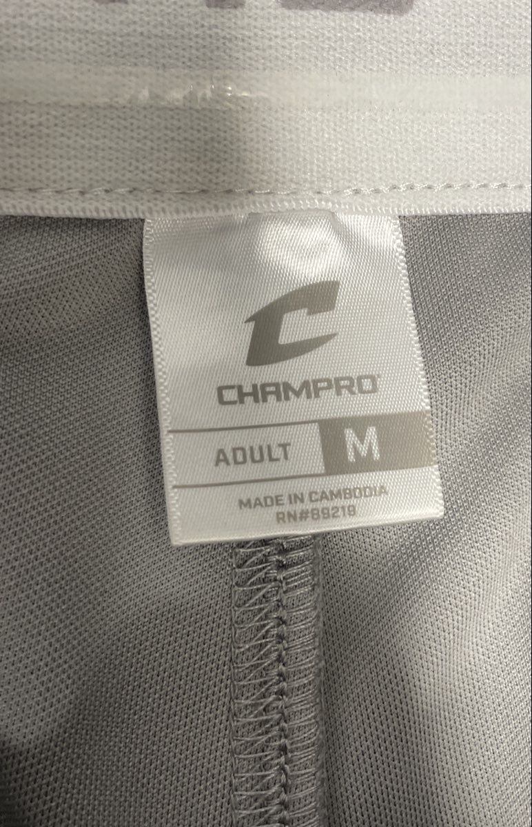 Champro Men's Gray Knicker Style Baseball Pants Reinforced Knees Sz M