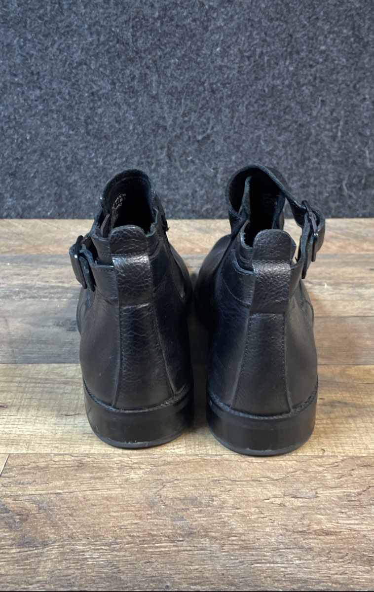 Kenneth Cole New York Black Leather Buckle Ankle Boots Men's Size 10