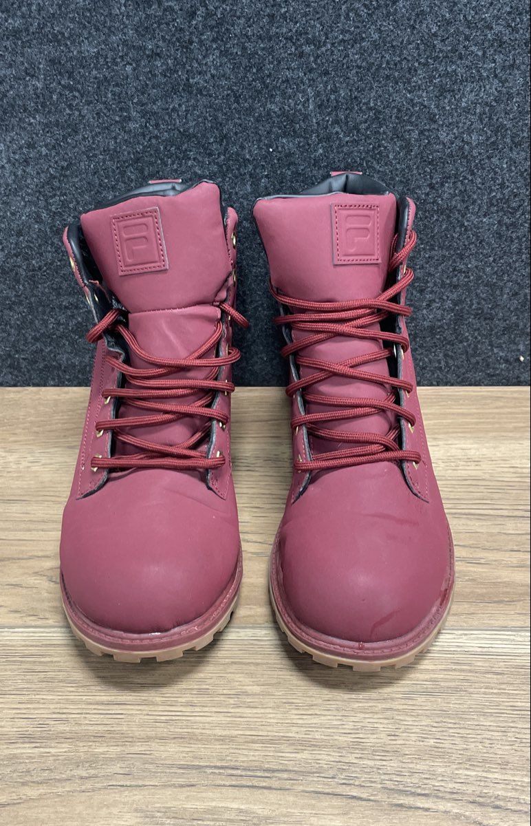 Fila Edgewater Waterproof Thinsulate Red Burgundy Boots Men's Size 8