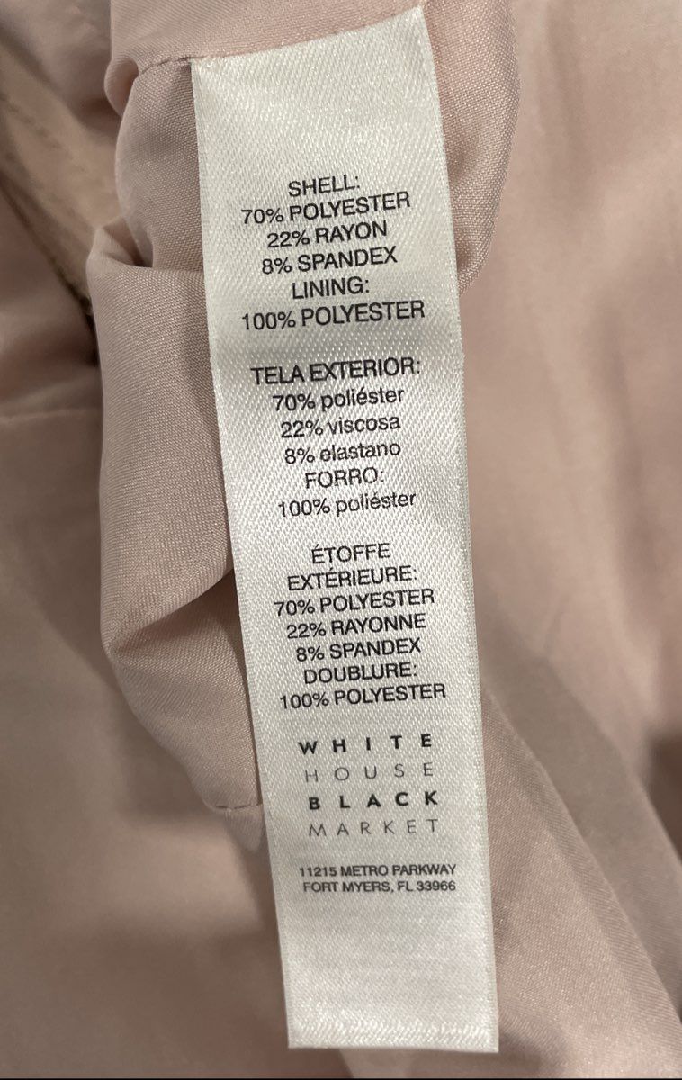 White House Black Market Women's Blush Pink Moto Zip Jacket Stand Collar Sz 14