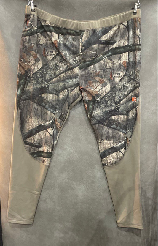 Russell Outdoors Men's Tundra L2 Hunting Pants Mossy Oak Camo Fleece Lined 3XL