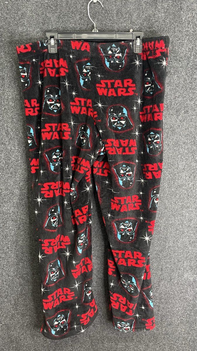 Star Wars Men's Black Fleece Darth Vader Pajama Pants Sleepwear Size XL