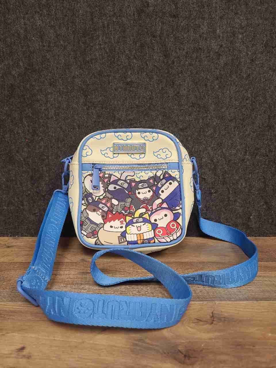 Nyaruto Cream Blue Akatsuki Cloud MegaCat Project Crossbody Bag