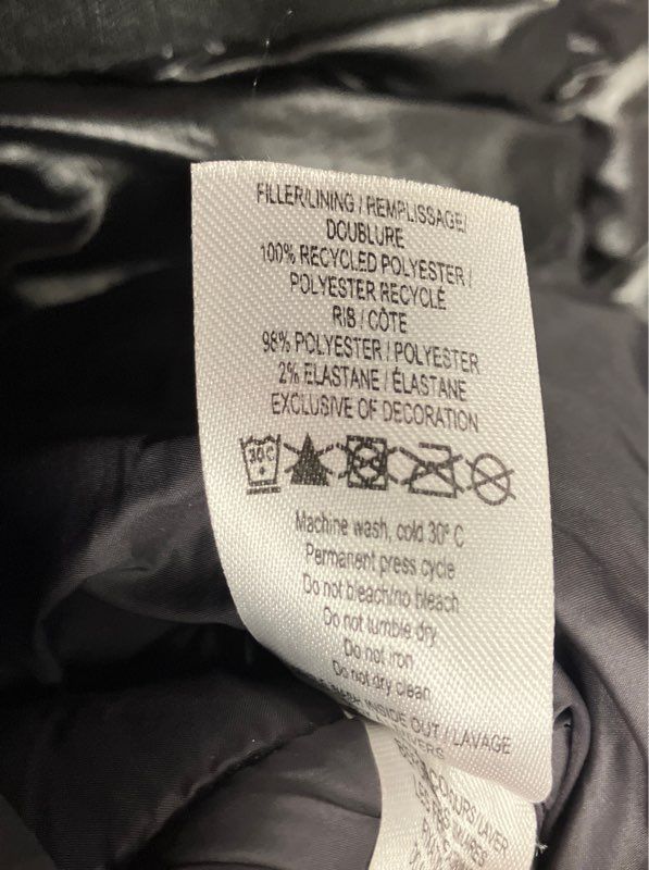 Supply & Demand Men's Black Hooded Puffer Jacket Streetwear Full Zip Sz M