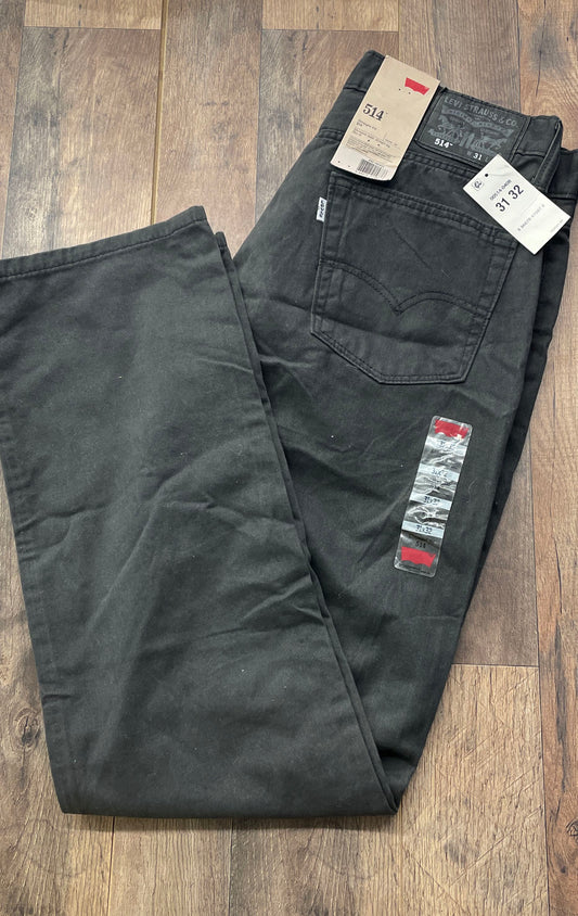 Levi's Men's 514 Straight Fit Jeans Black NWT Size 31x32