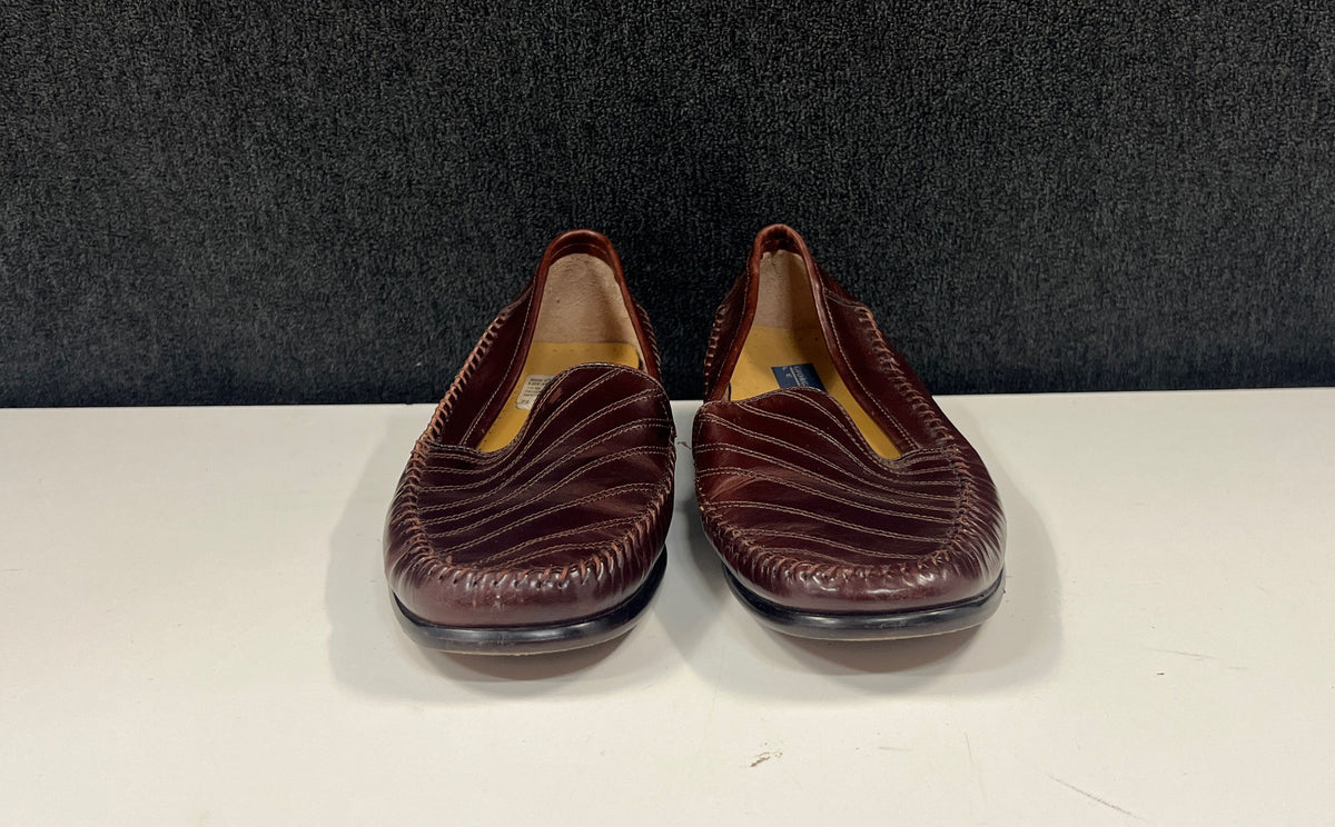 Giorgio Brutini Regal Brown Leather Slip-On Loafers Men's Size 10