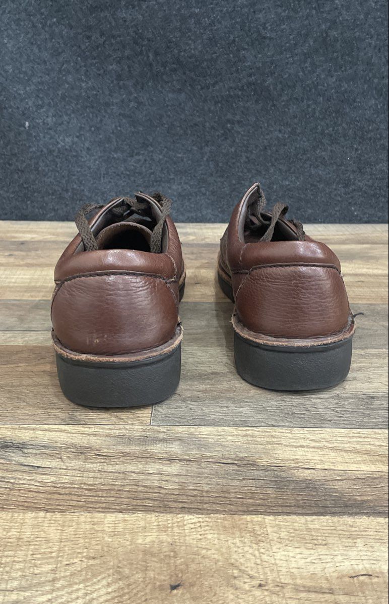 Clarks Active Air Brown Pebble Grain Leather Casual Walking Shoes Men's Sz 11.5