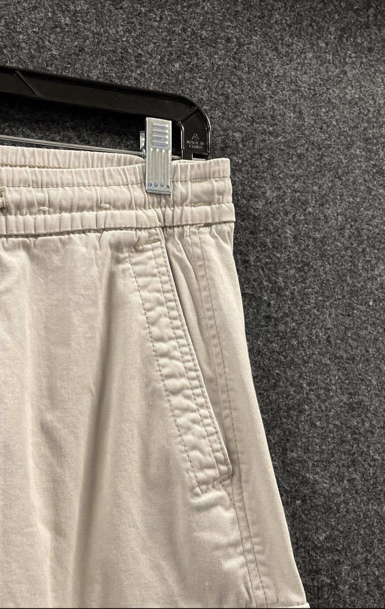 Hollister Men's Beige Cargo Jogger Pants Elastic Waist Cotton Stretch Sz S