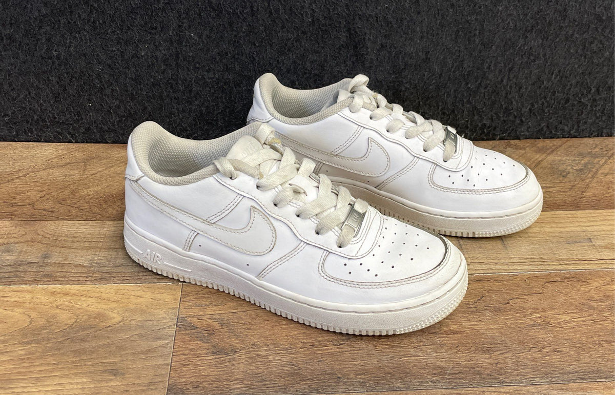 Nike Air Force 1 Low Triple White Youth Sneakers Size 5.5Y