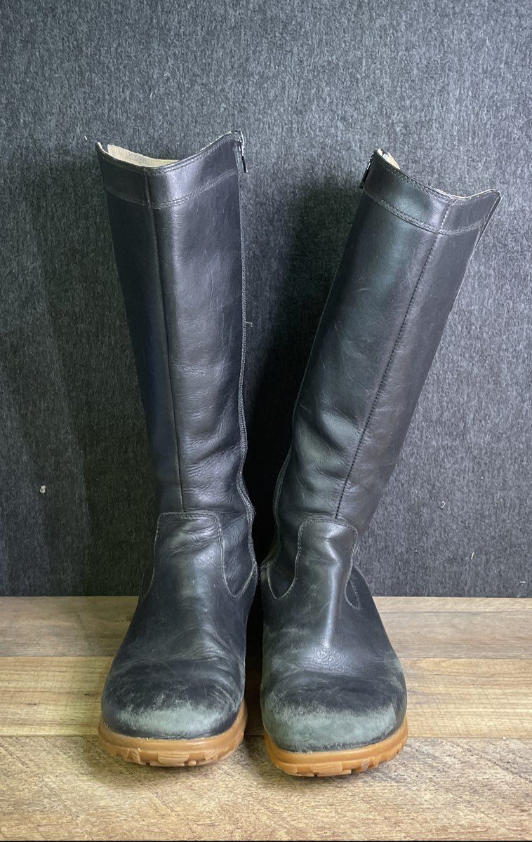 Bogs Pearl Tall Black Leather Waterproof Boots Women's Size 9.5