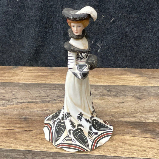 Vintage Lenox Figurine " Tea at the Ritz" Victorian Lady Porcelain 8.5" Tall