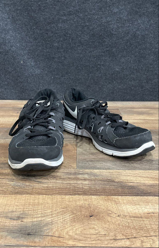 Nike Dual Fusion Run 2 Black White Running Shoes Men's Size 9