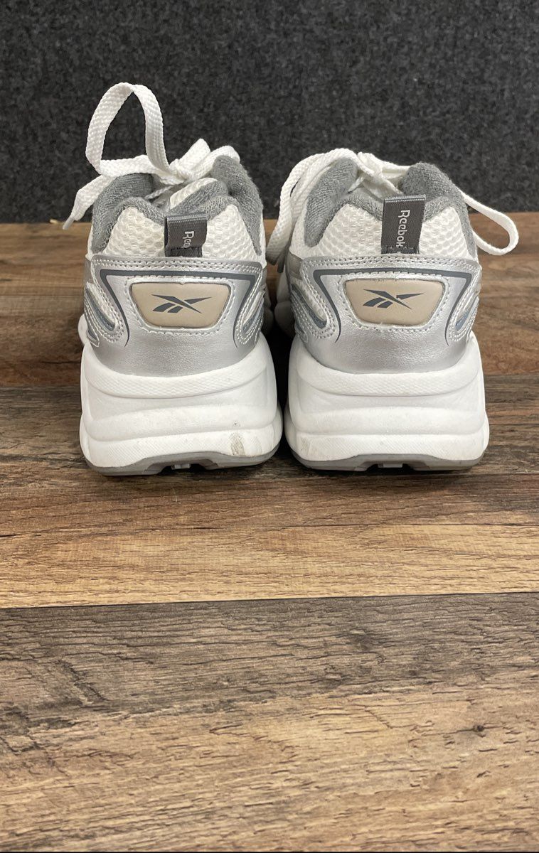 Reebok Turbo Restyle White Metallic Silver Women's Lifestyle Sneakers Size 9