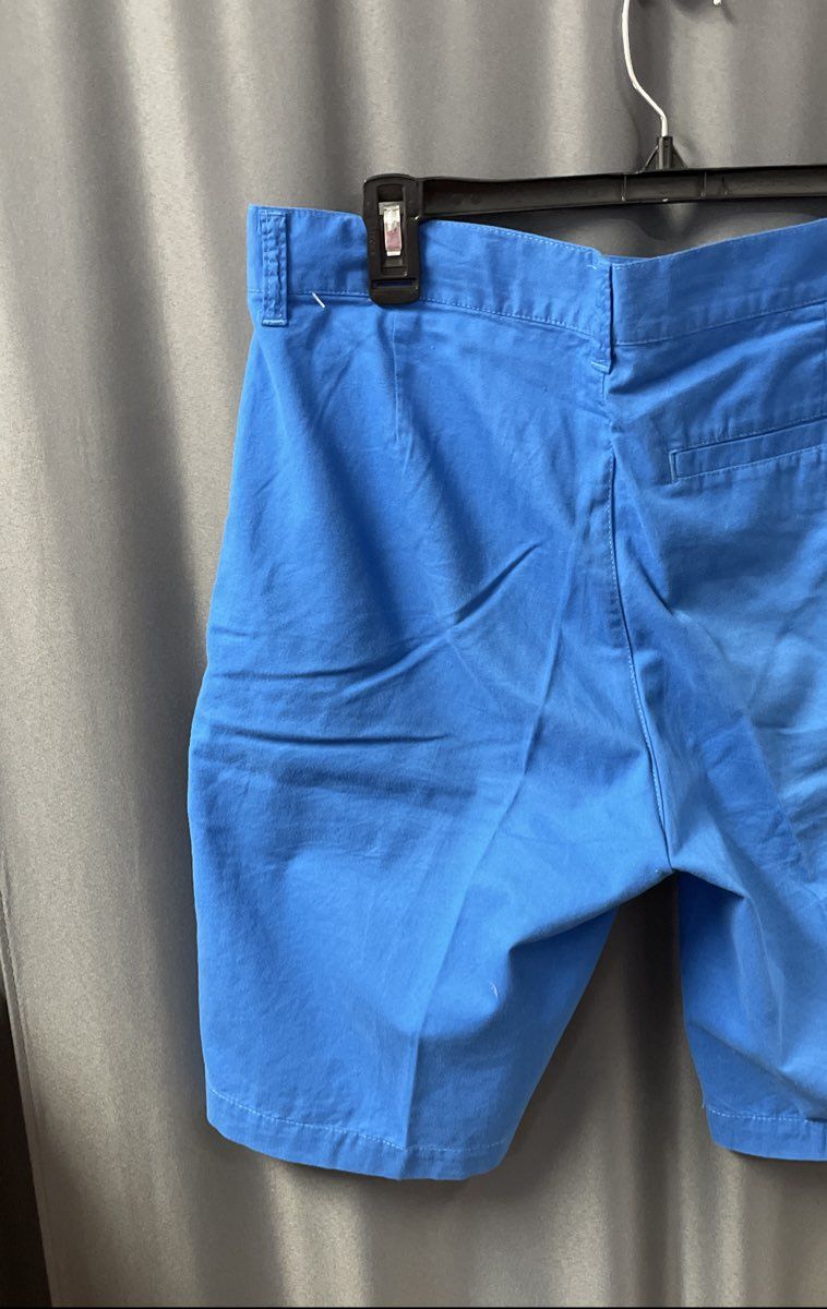 Columbia Men's Blue 100% Cotton Cargo Shorts 10" Inseam Sz 32