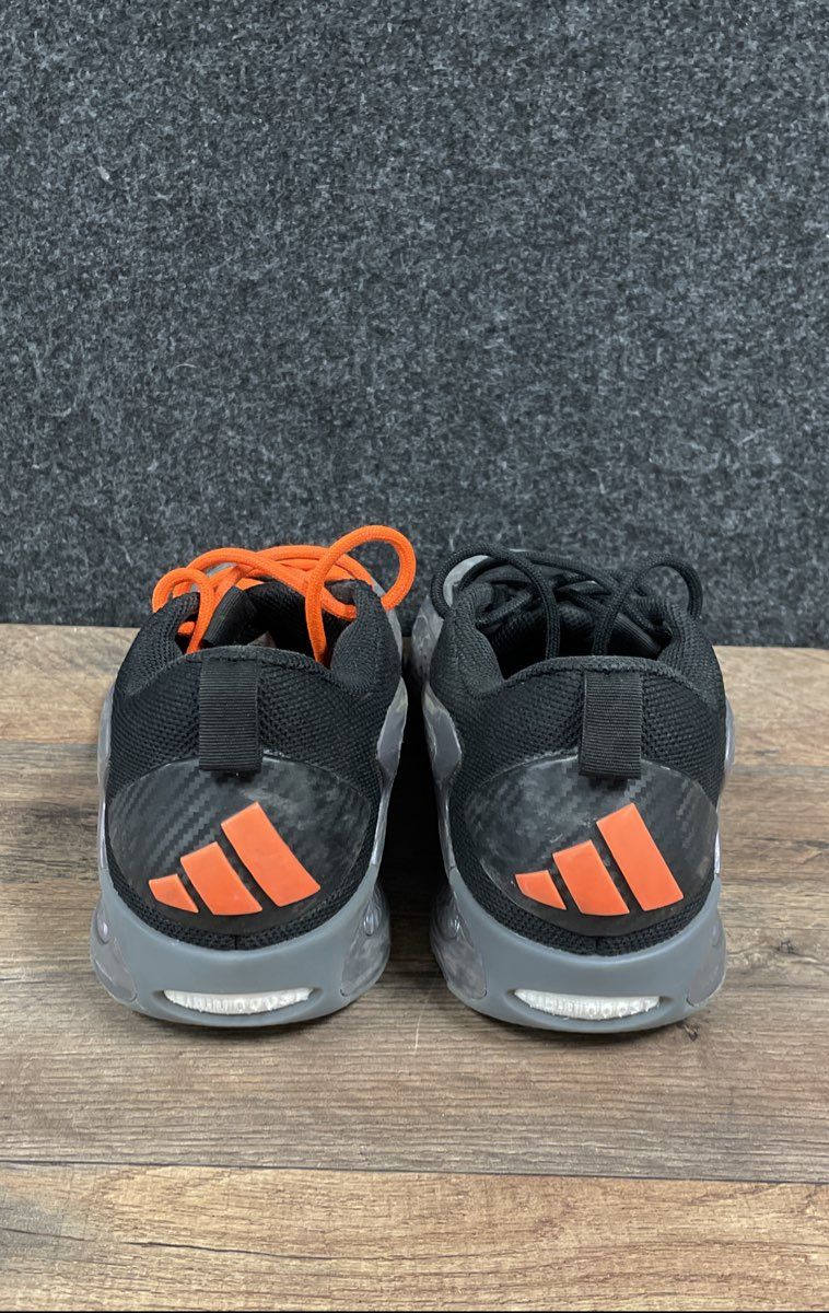 Adidas Anthony Edwards 1 AE1 Low Black Grey Orange Basketball Shoes Size 7