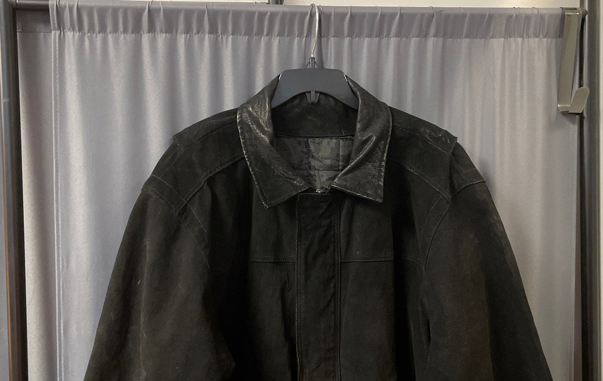 Knightsbridge Men's Black Suede Leather Jacket Full Zip Bomber Sz XL
