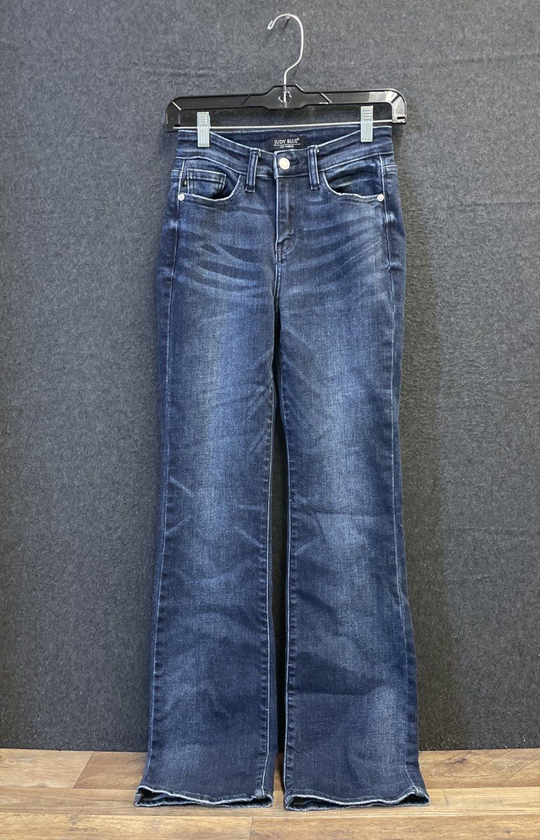 Judy Blue Women's Slim Boot Cut Jeans Dark Wash Blue Denim Sz 0/24
