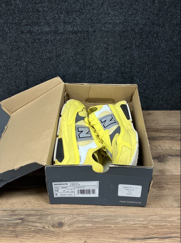 New Balance X-Racer MSXRCHTR Yellow White Grey Lifestyle Sneakers Size 12