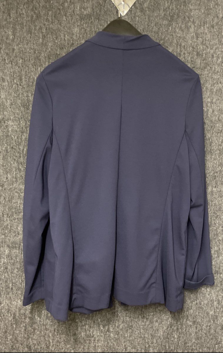Investments Women's Open Front Jacket Navy Blue Rayon Blend Stretch Sz XL