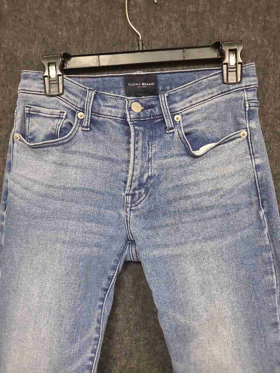 Lucky Brand Women's Light Wash Blue Distressed Bootcut Jeans Sz 4/27R