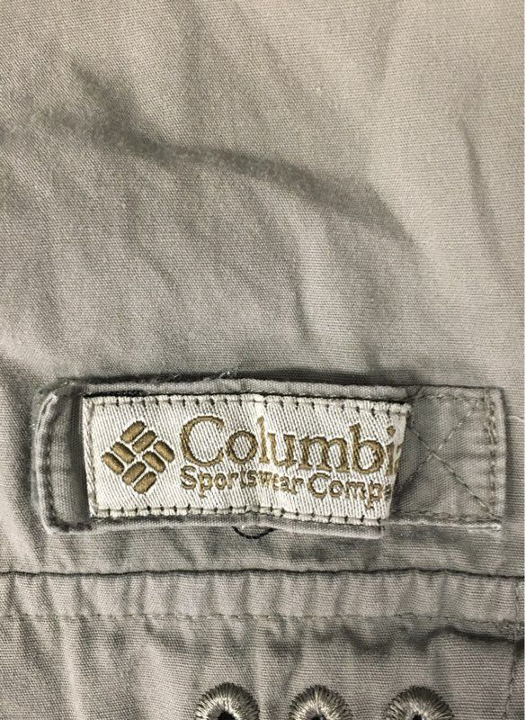 Columbia Men's Khaki Bonehead Short Sleeve Vented Fishing Shirt PFG Sz XL