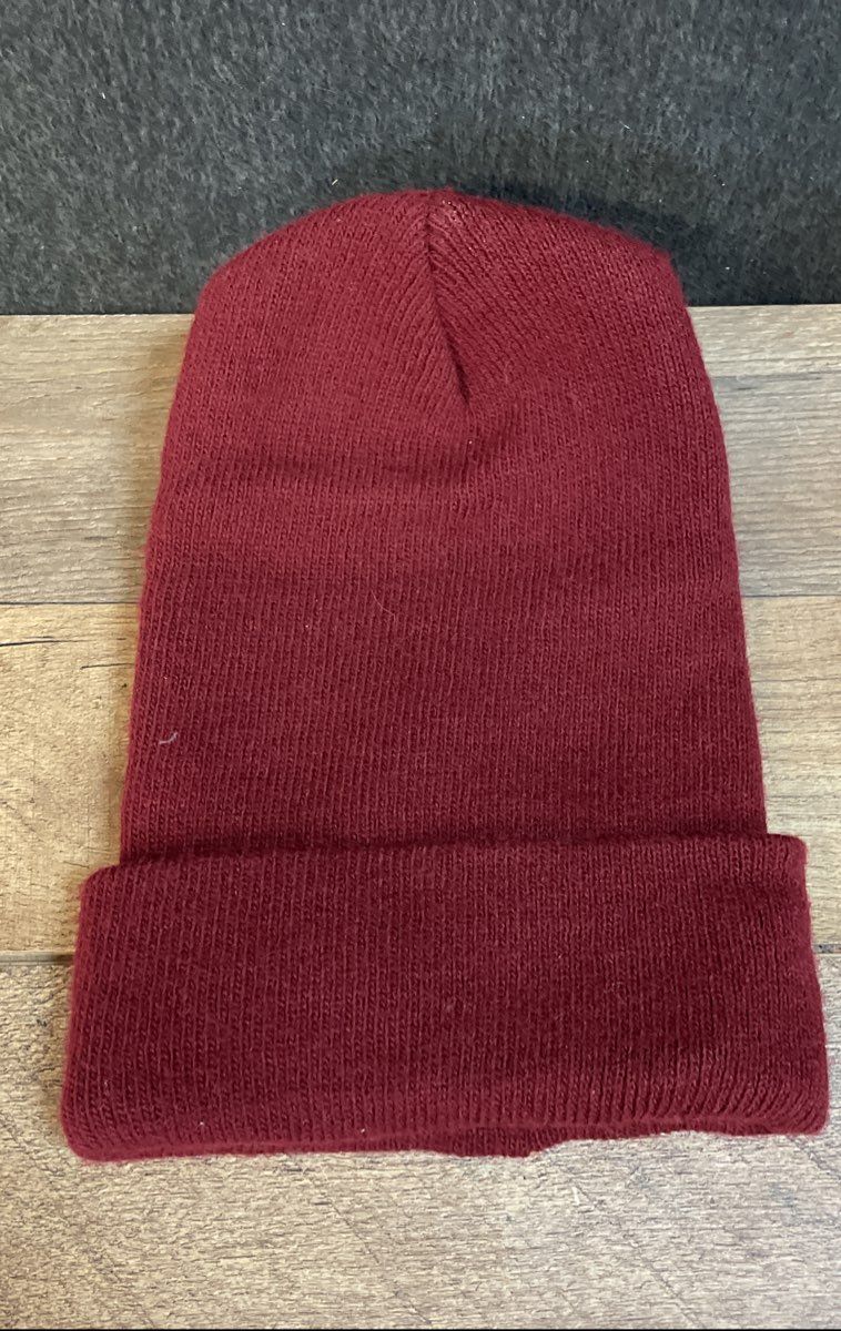 Vintage 90s Washington Redskins Beanie & Reebok NFL Headband Lot Burgundy Black