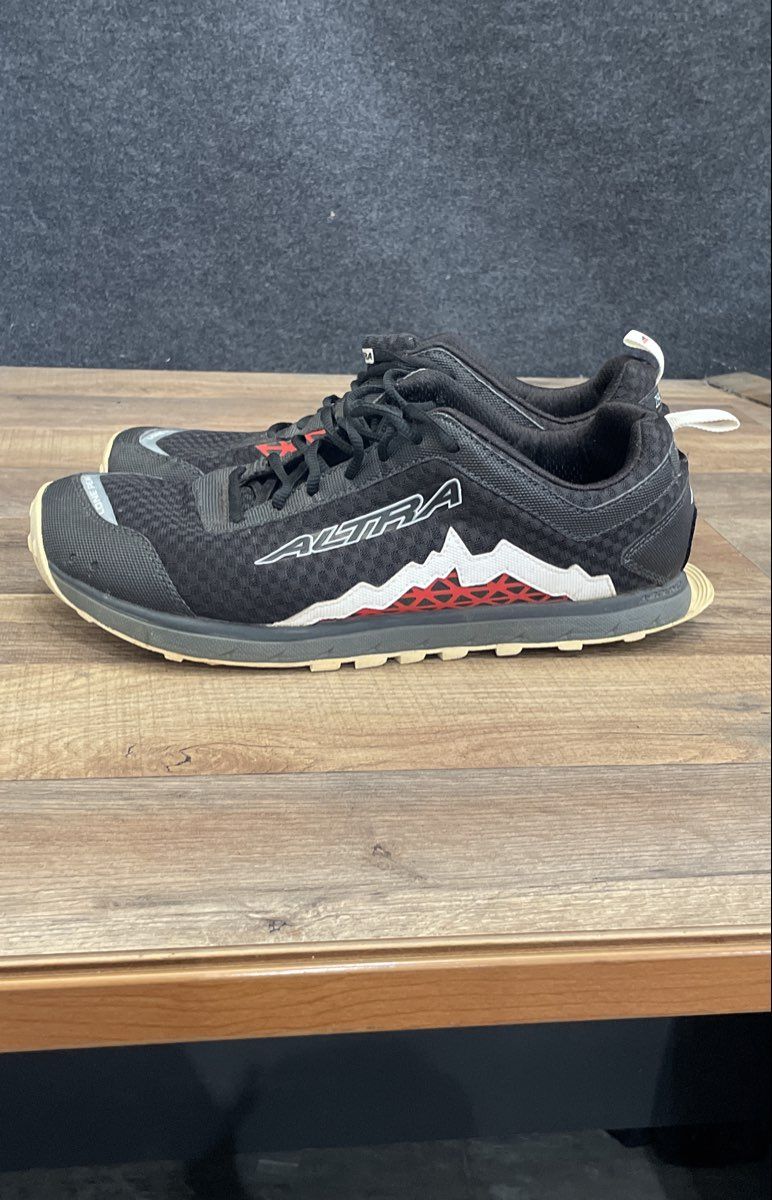 Altra Lone Peak 2.0 Black Red Trail Running Shoes Men's Size 13