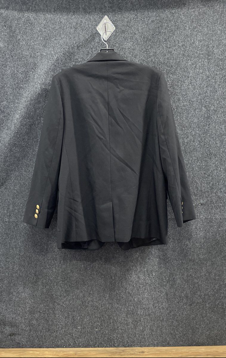 Vanessa Bruno Women's Black Blazer Jacket Gold Button Single Breasted Sz 40