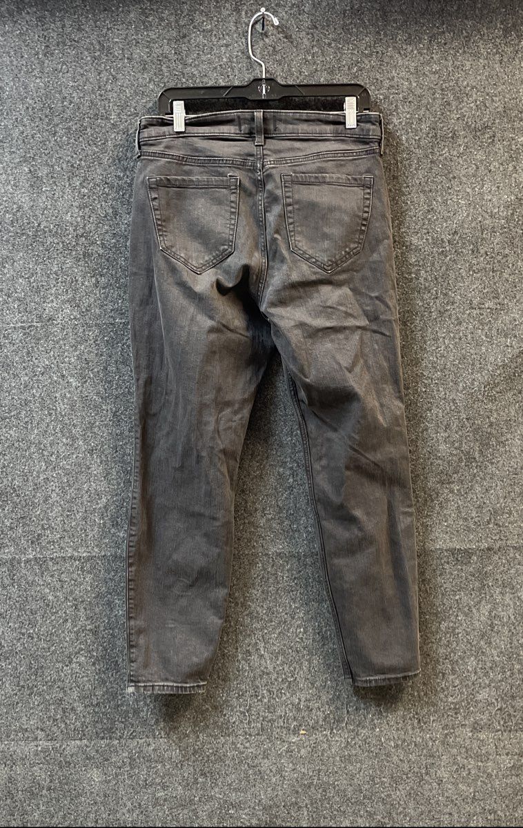 Abercrombie & Fitch Women's Black The Skinny High Rise Faded Jeans Sz 10R