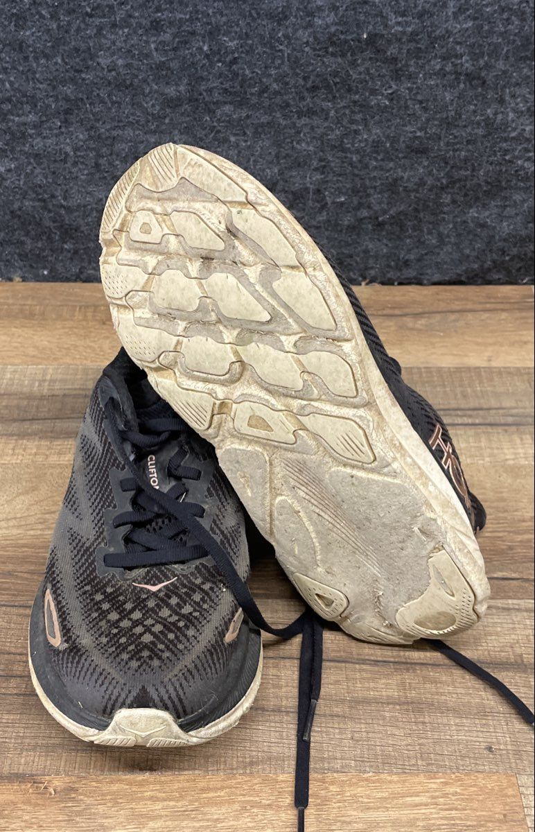 Hoka Clifton 9 Black Rose Gold Women's Running Shoes Size 6.5