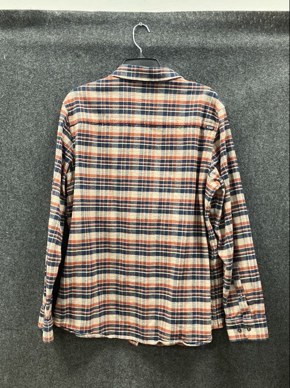 5.11 Tactical Men's Flannel Shirt Red Blue Plaid Long Sleeve Button Down Sz L