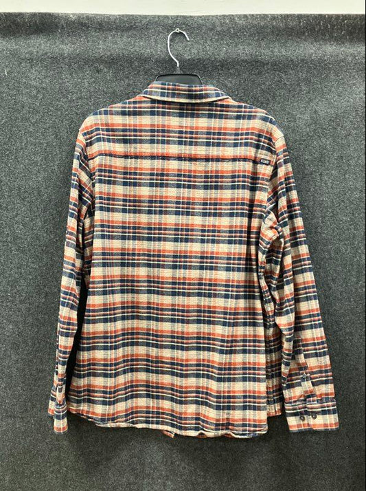 5.11 Tactical Men's Flannel Shirt Red Blue Plaid Long Sleeve Button Down Sz L