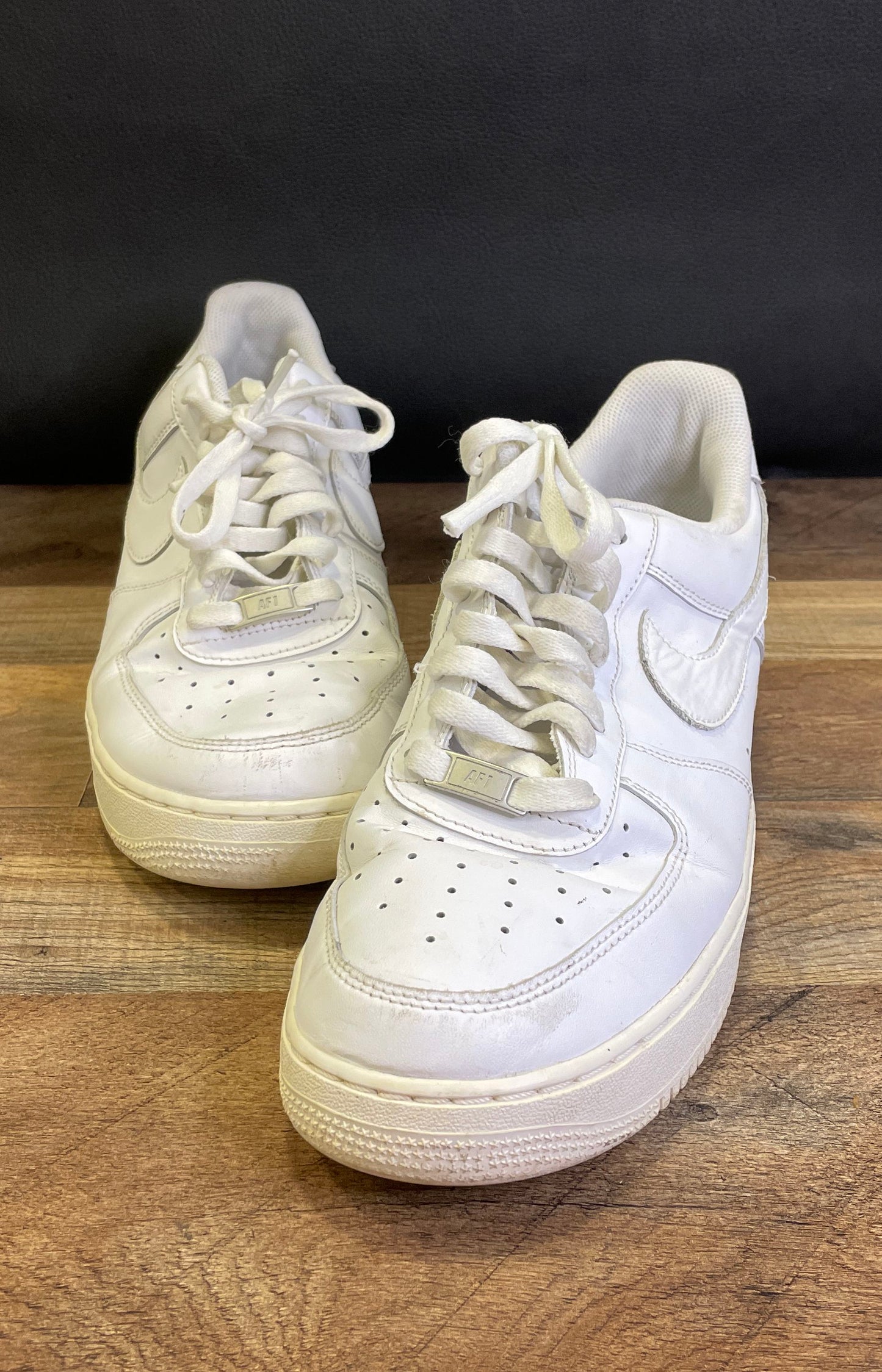 Nike Air Force 1 '07 Triple White Low Sneakers Men's Size 12