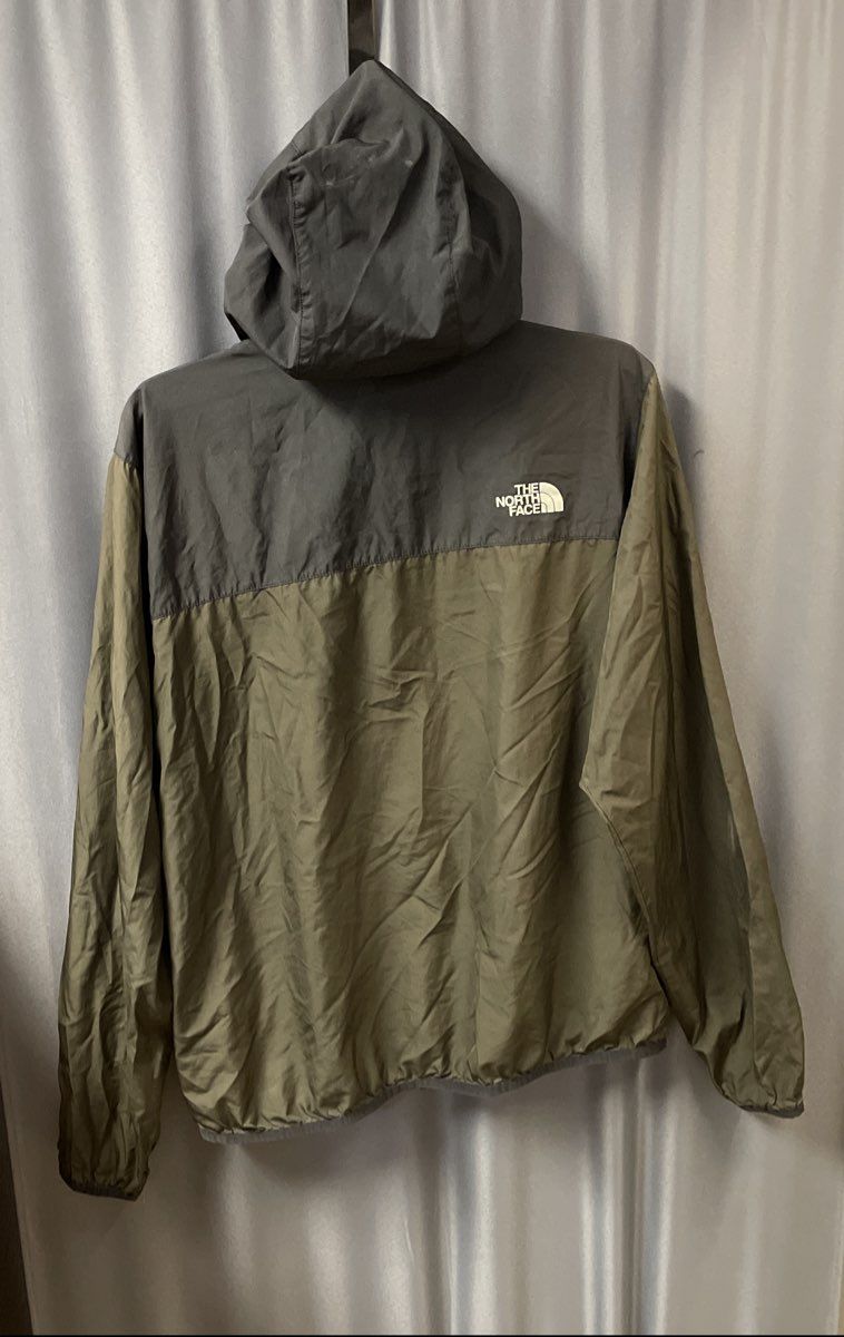 The North Face Men's Cyclone Windbreaker Jacket Black Olive Green Sz M