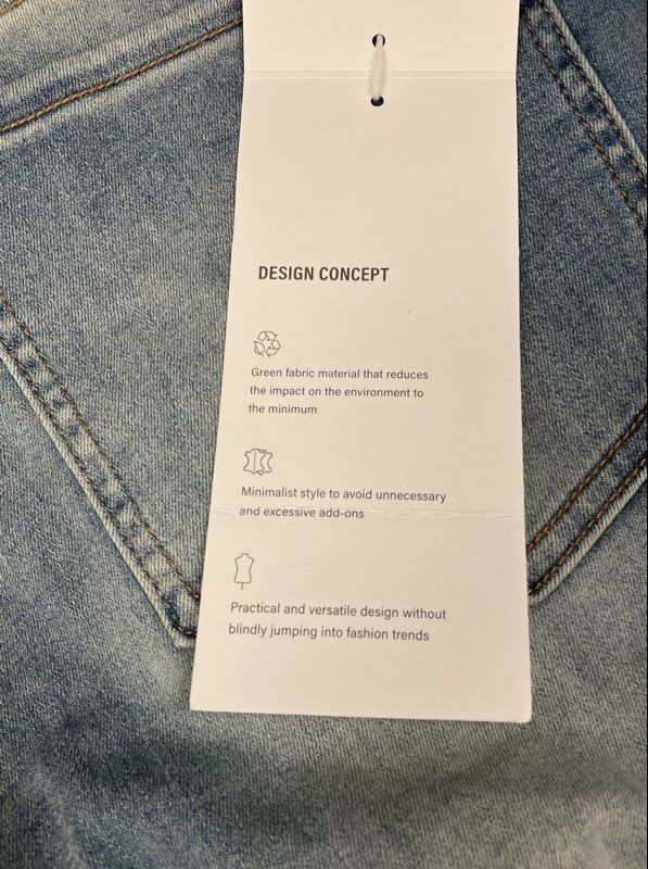 GENUWII Women's Light Wash Stretch Skinny Jeans High Rise Denim Size 32 NWT
