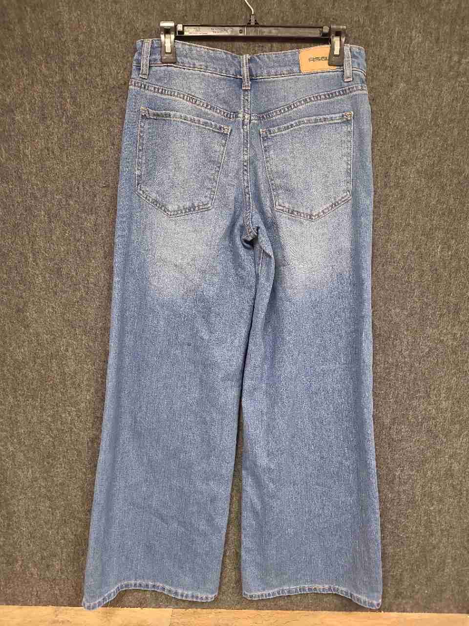 RSQ Women's Light Wash Blue Mid Rise Wide Leg Denim Jeans Size 26