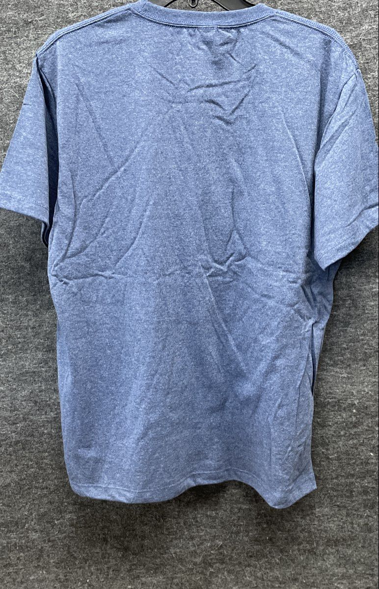 Pacific Men's Heather Blue Short Sleeve Cotton Blend T-Shirts Lot of 8 New Sz L