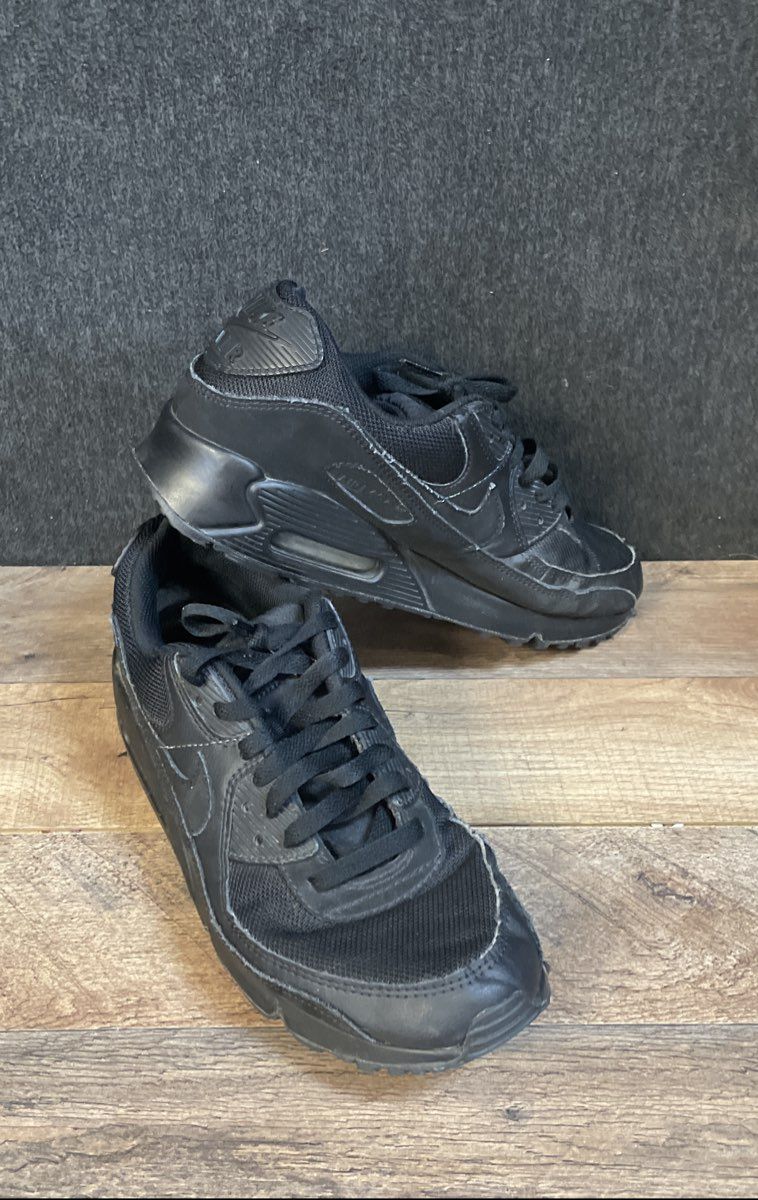 Nike Air Max 90 Triple Black Men's Sneakers Size 10.5