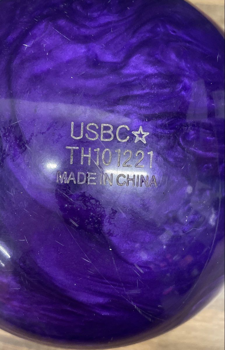 Hammer Bowling Ball 11 lb Drilled Purple Pearl Swirl USBC Approved IOB