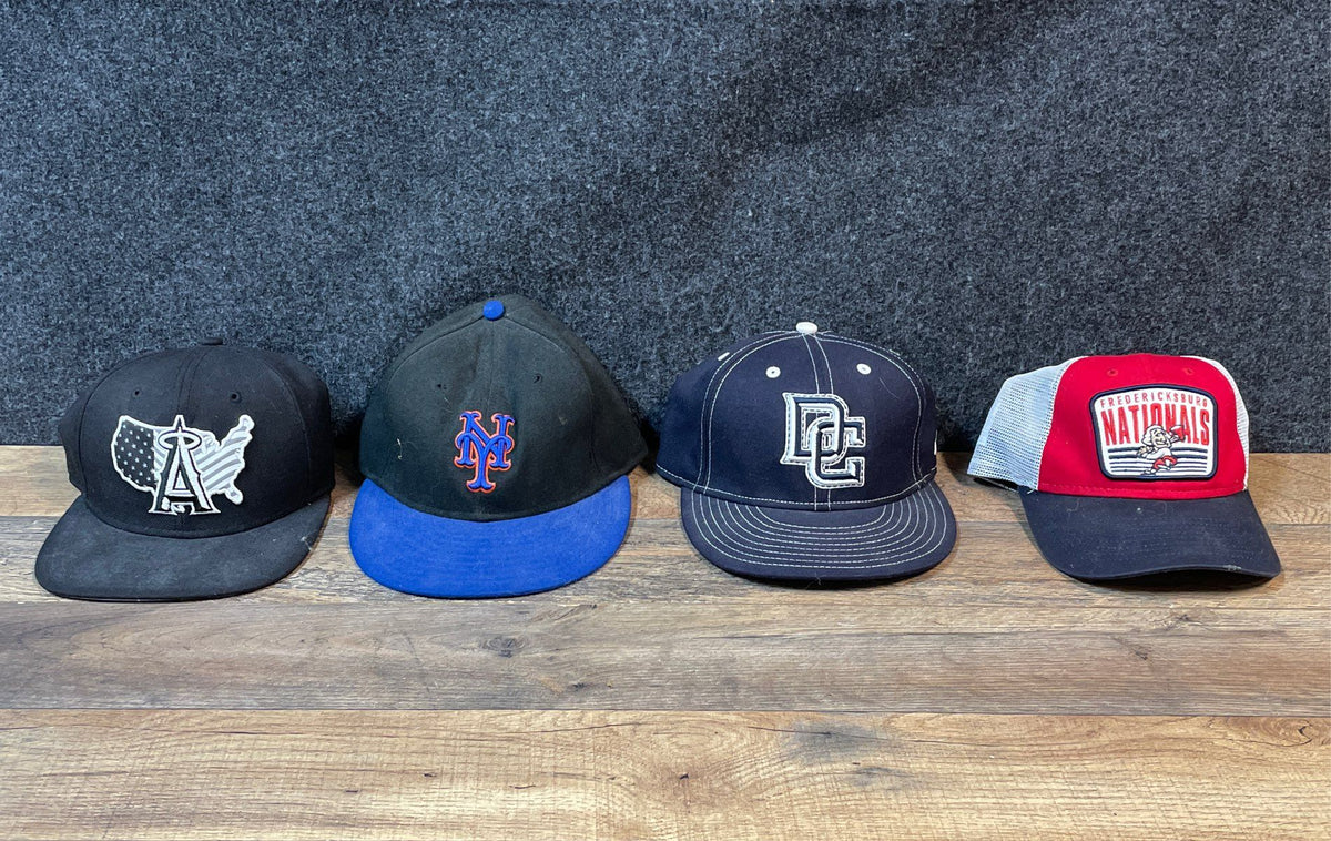 Baseball Hat Lot MLB MiLB Angels Mets Fredericksburg Nationals 4 Caps
