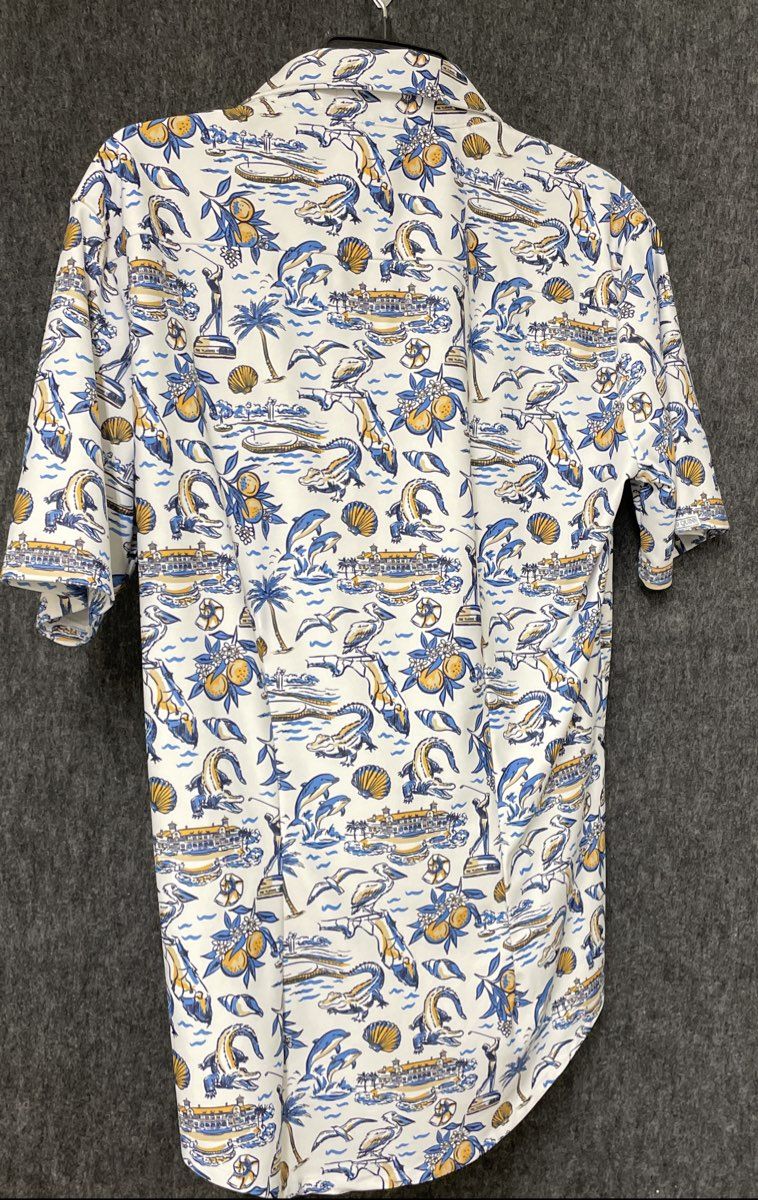 Smith & Quinn Men's Short Sleeve Button Down Shirt TPC Sawgrass Golf Sz S