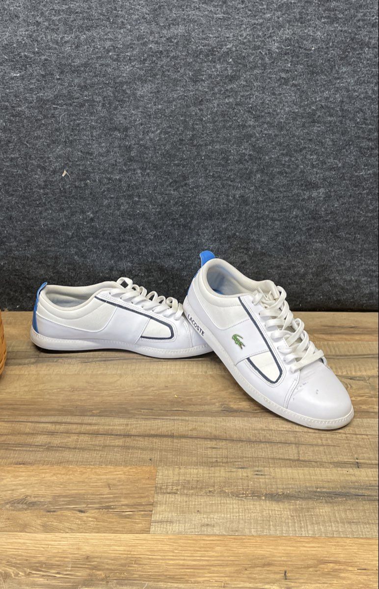 Lacoste Observe 2 MS SPM White Navy Blue Men's Lifestyle Sneakers Size 12